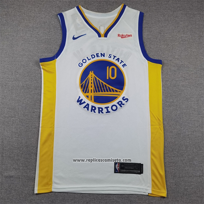 Camiseta Golden State Warriors Jimmy Butler III NO 10 Association 2024-25 Blanco